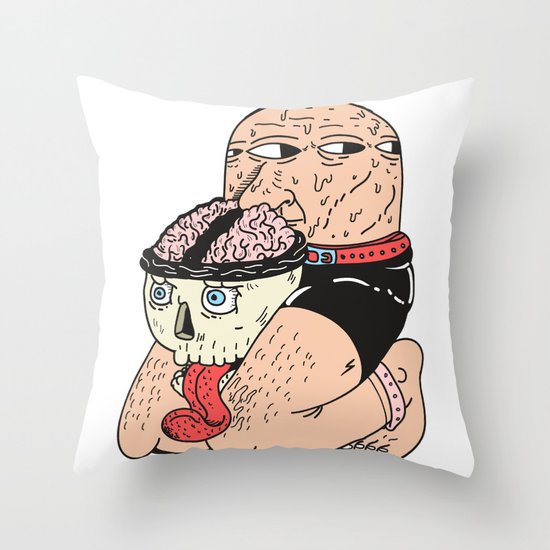 Coxa na caveira Throw Pillow