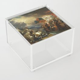  Edward III Crossing the Somme, by Benjamin West Acrylic Box