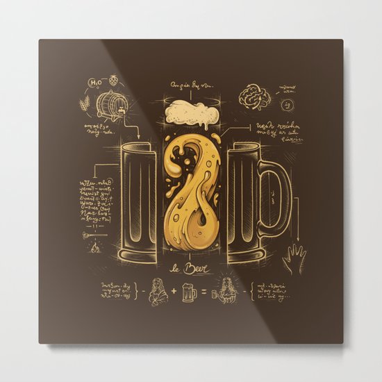Le Beer (Elixir of Life) Metal Print
