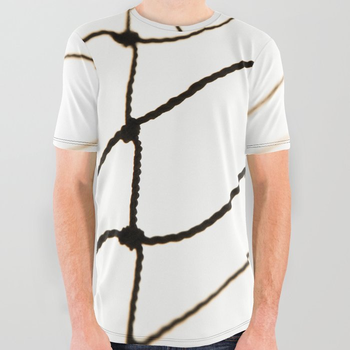 Net background, net on white background All Over Graphic Tee