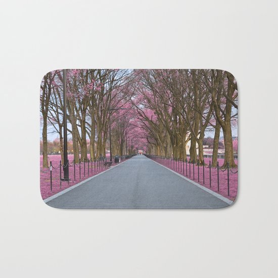 Pink Mall Promenade Bath Mat