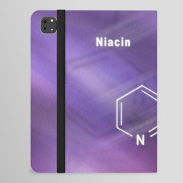 Niacin (nicotinic acid) molecule, vitamin B3 Structural chemical formula iPad Folio Case