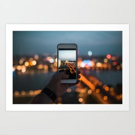 Picture of a picture - Cologne, Germany Art Print