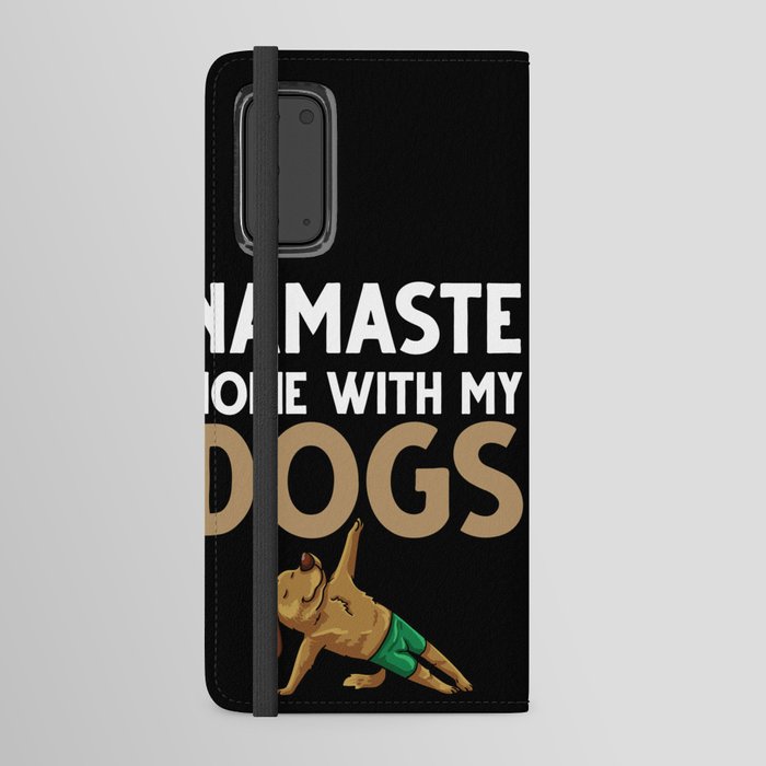 Yoga Dog Beginner Workout Poses Quotes Meditation Android Wallet Case
