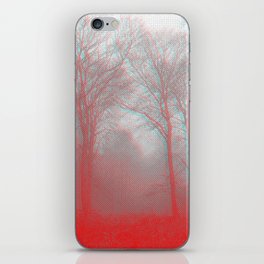 red and blue iPhone Skin