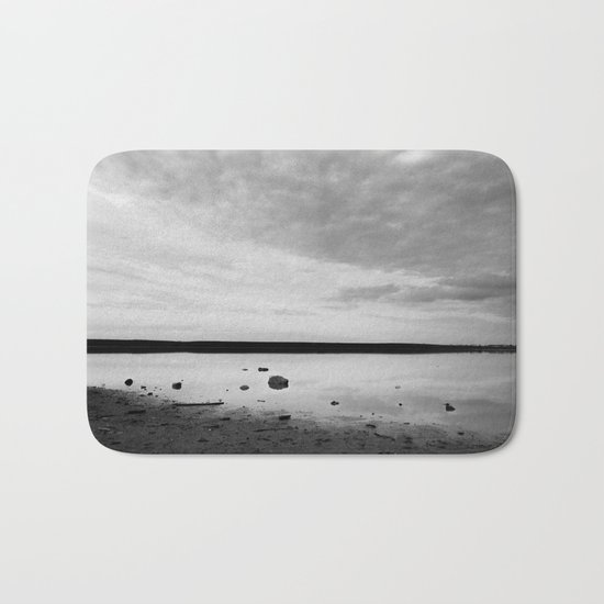 ISLAND STORIES IX BW Bath Mat