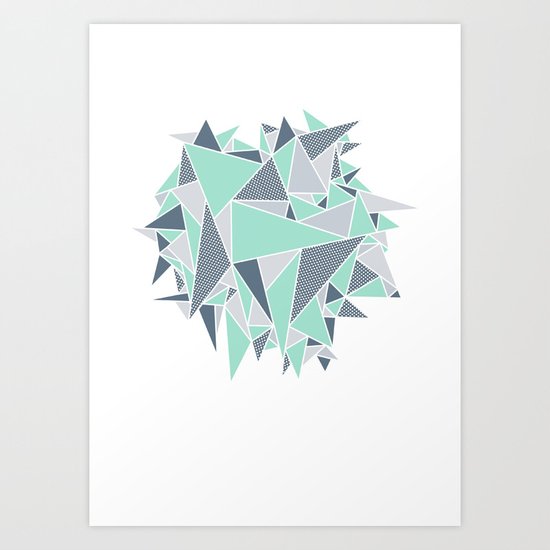 EXPLOSION-TRIANGLE Art Print