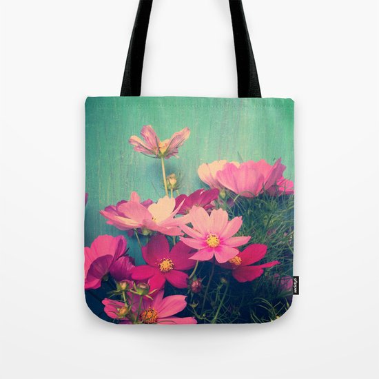 Pink Cosmos Tote Bag