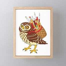 Art Owl Framed Mini Art Print
