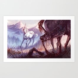 The Rabid Unicorn Art Print