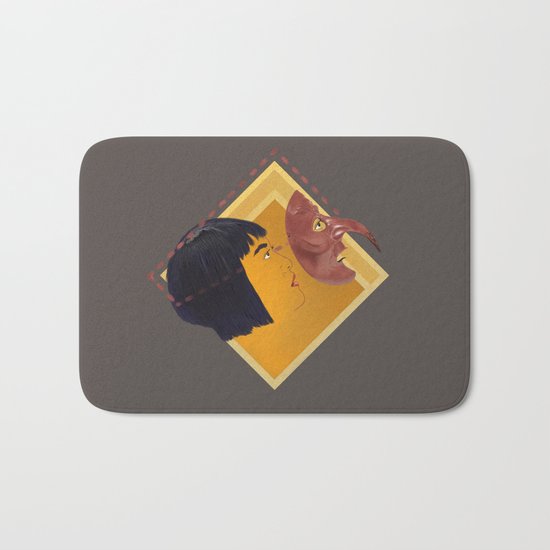 Make your own kabuto path Bath Mat
