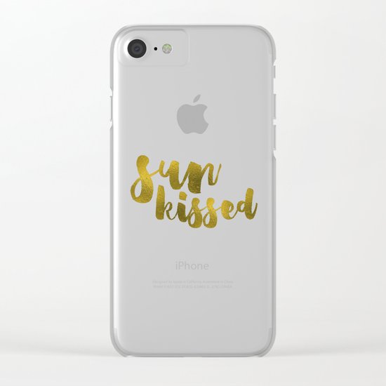 Sun Kissed Clear iPhone Case