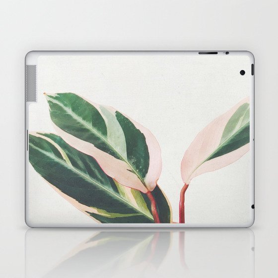 Pink Leaves III Laptop & iPad Skin