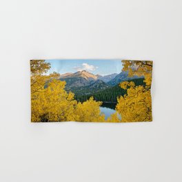 Colorado Bear Lake Autumn Rocky Mountain National Park Fall Landscape Hand & Bath Towel