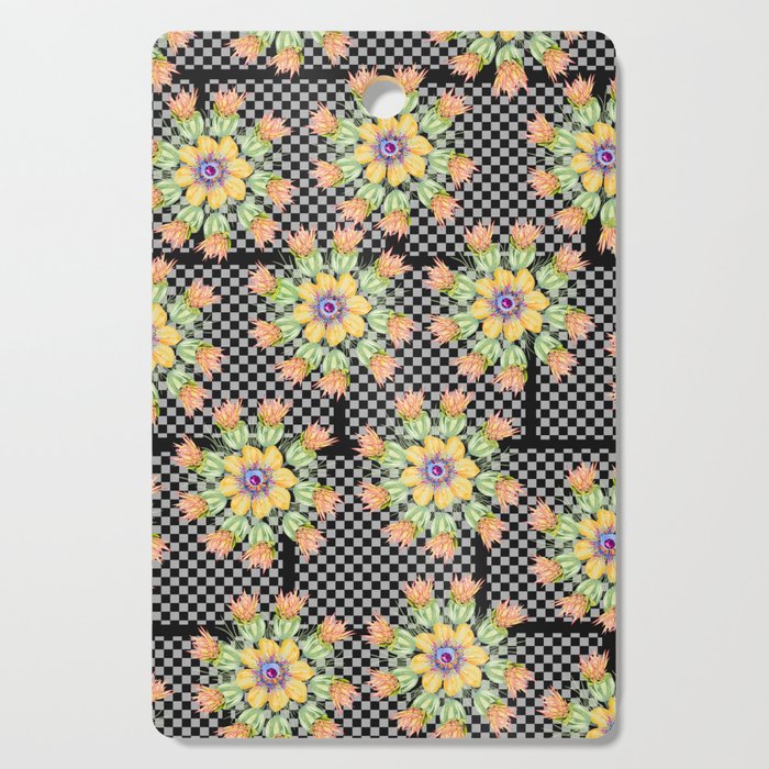Knit Flower Pattern Cutting Board