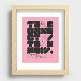 To connect / To Know Recessed Framed Print