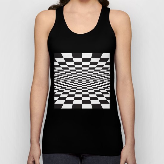 Black and white back and forth - Optical game 15 Unisex Tank Top