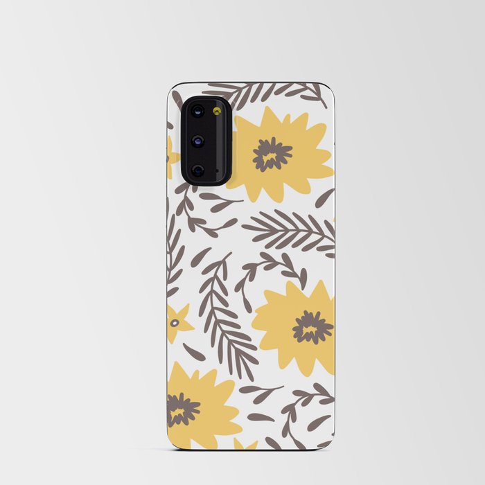 Abstract Yellow Daisies Android Card Case