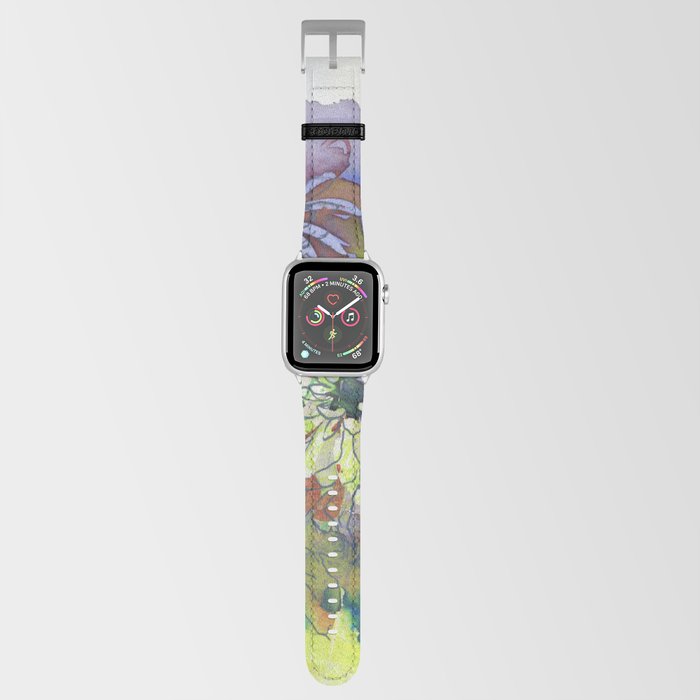 in contour: chrysanthemum Apple Watch Band