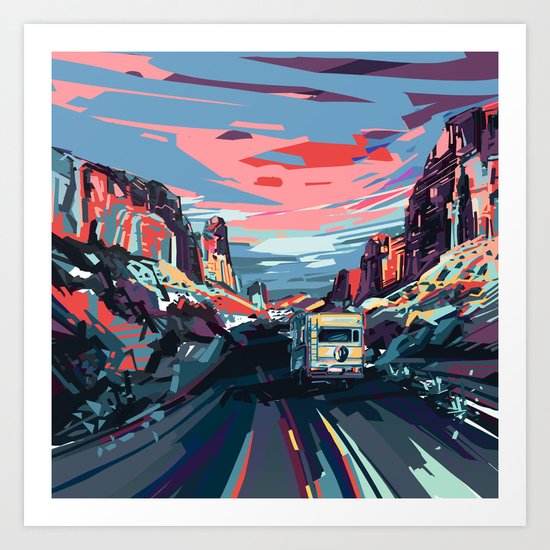 american landscape 4 Art Print