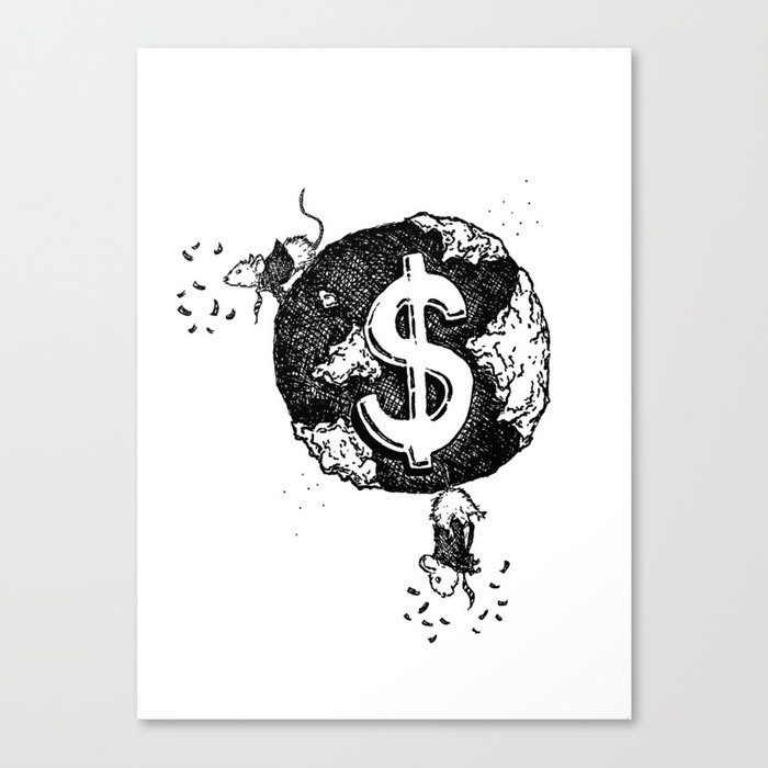 Rich Rats Canvas Print