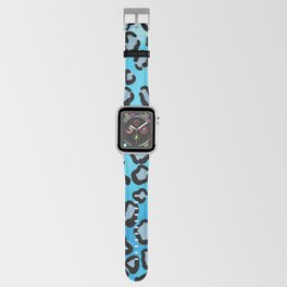 Sea Blue Leopard Background Pattern Apple Watch Band