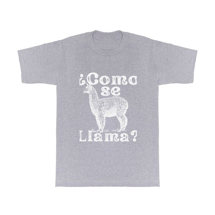 Como Se Llama Funny Vintage Style Spanish Language T Shirt