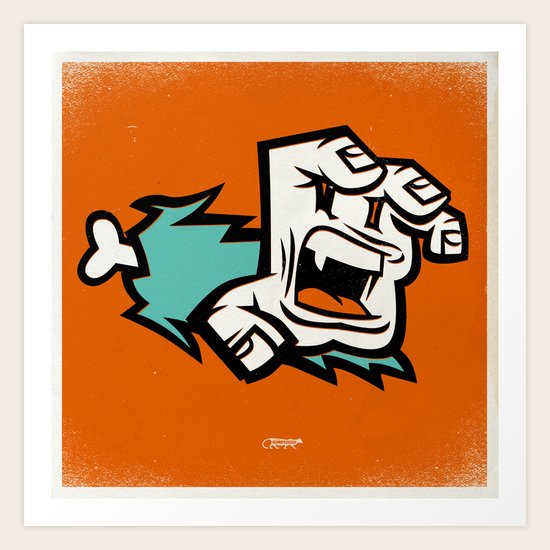 Screaming Paw Art Print