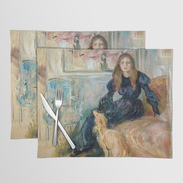 Berthe Morisot - Julie Manet and her Greyhound Laerte Placemat