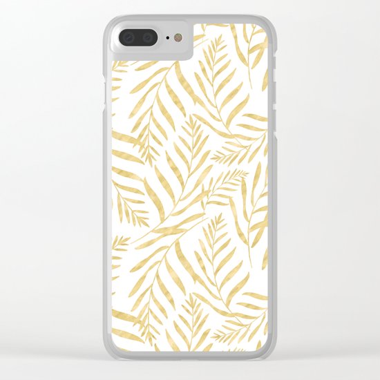 Leaves Golden #society6 #buyart Clear iPhone Case