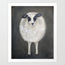 Barnyard Sheep Art Print
