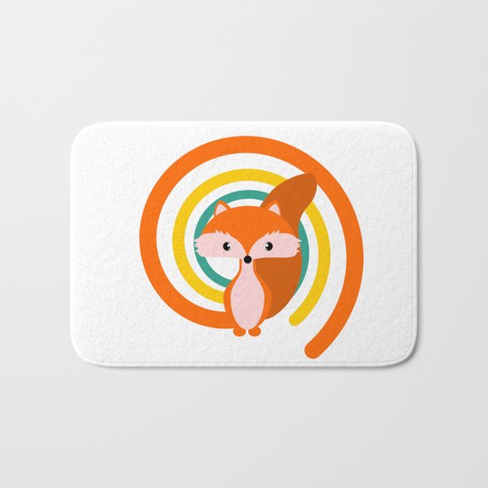 Cute fox Bath Mat