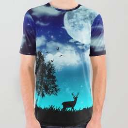 Dreamy Night All Over Graphic Tee
