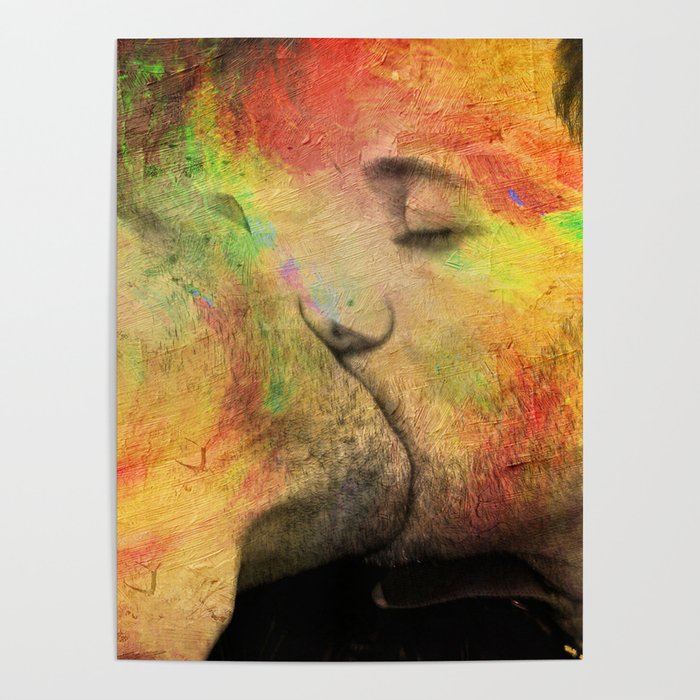 gay kiss Poster