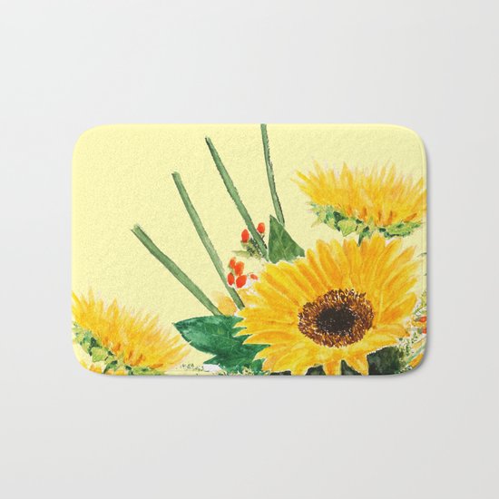 sunflower Bath Mat