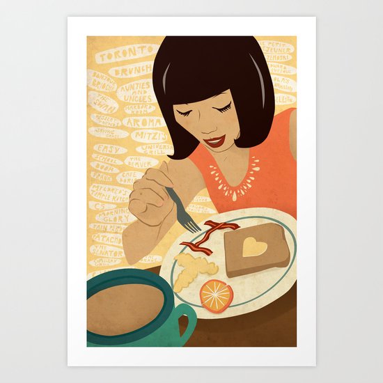 Toronto Brunch Art Print