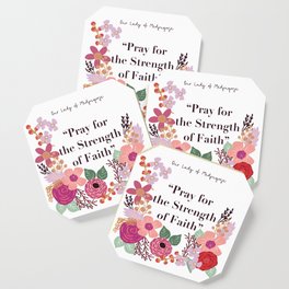 Strength of Faith Medjugorje Quote Coaster