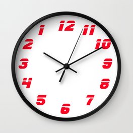 Blade Runner style clock Wall Clock