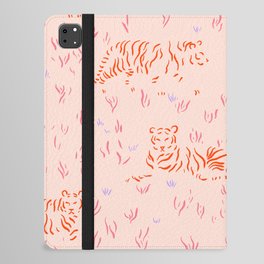 Linework Tigers iPad Folio Case