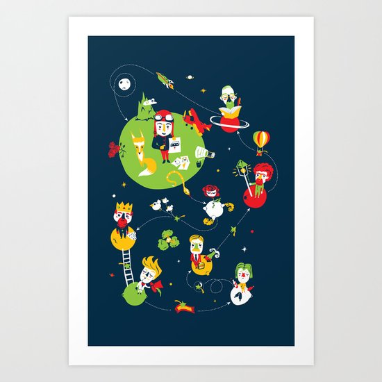 Jeu de piste Art Print