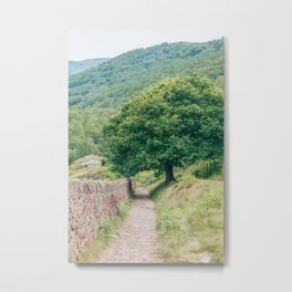 English Countryside | The Peak District | England | Summer Metal Print | Englishsummer, Hikingtrails, Countryside, Summer, English, Adventures, Wanderlust, Photo, Trees, Footpath 