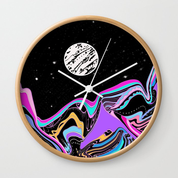 Full Moon World Wall Clock