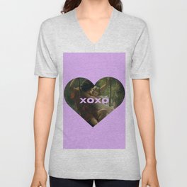 XOXO - 1873 Springtime Valentines Day V Neck T Shirt