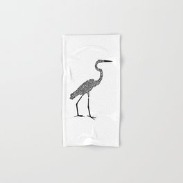 Squiggle Egret Hand & Bath Towel