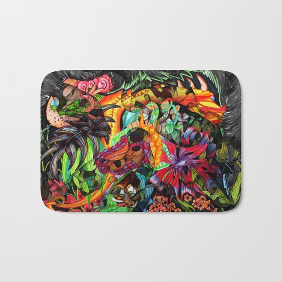 Just another day in the jungle Bath Mat