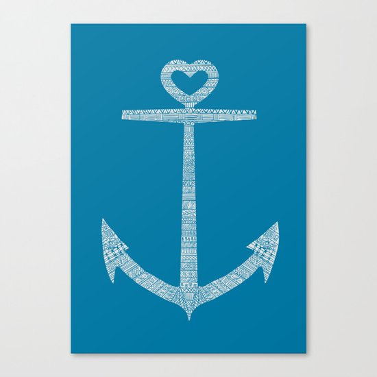 Love is the anchor Canvas Print