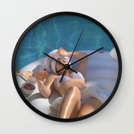 kali epleh epleh  Wall Clock | Digital, Watercolor, Oil, Pattern, Typography, Graphicdesign, Graphite, Vector, Kaliuchis, Acrylic 