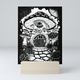 Mushroom Home for a Fae Mini Art Print
