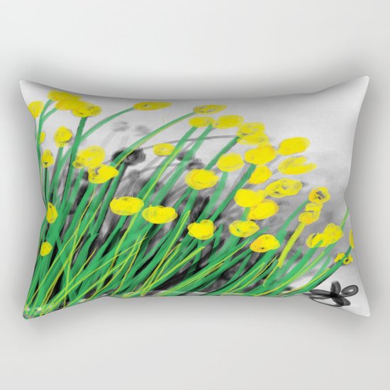 Yellow Flowers! Rectangular Pillow