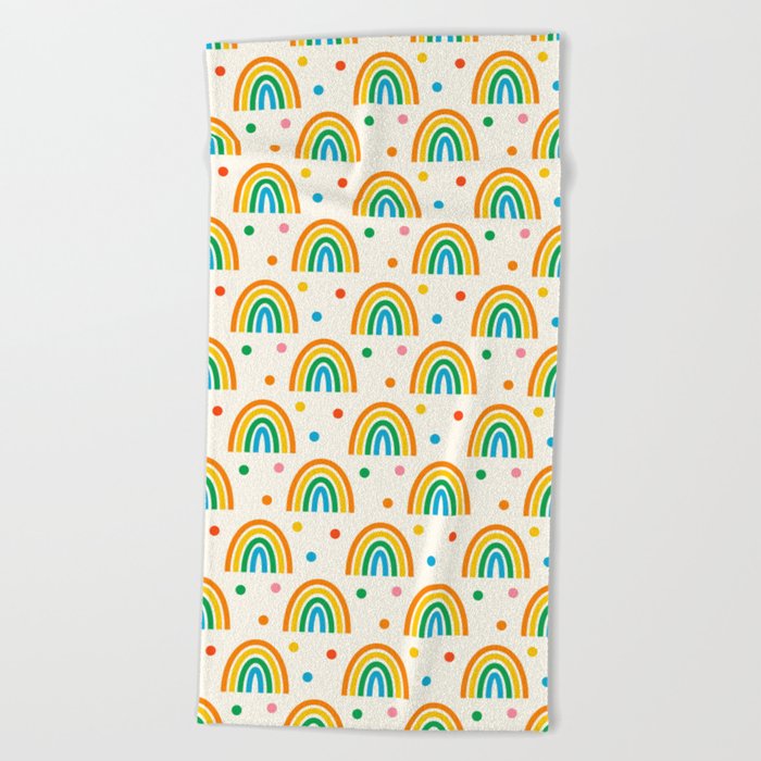 Primary Rainbow Beach Towel